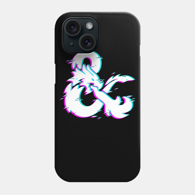 dnd glitch logo Phone Case by spoilerinc