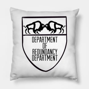 Redundancy Department Graphic Logo (Black) Pillow