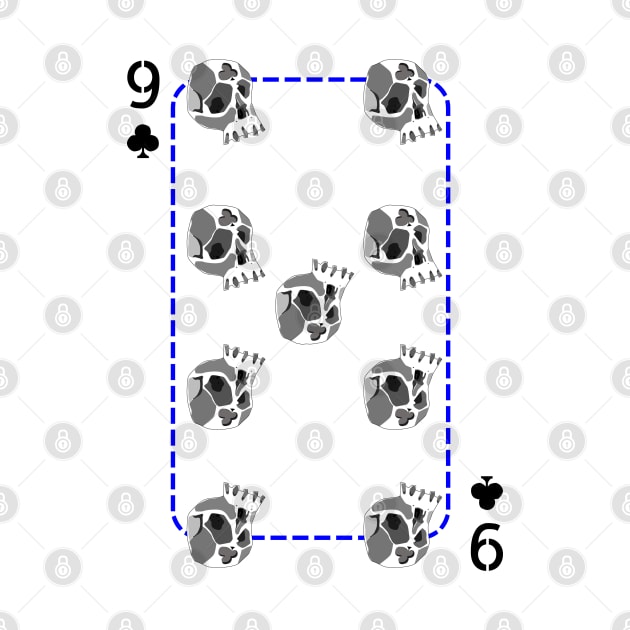 9 of clubs by M[ ]