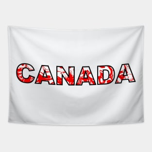 RED And White Canada Day Tapestry