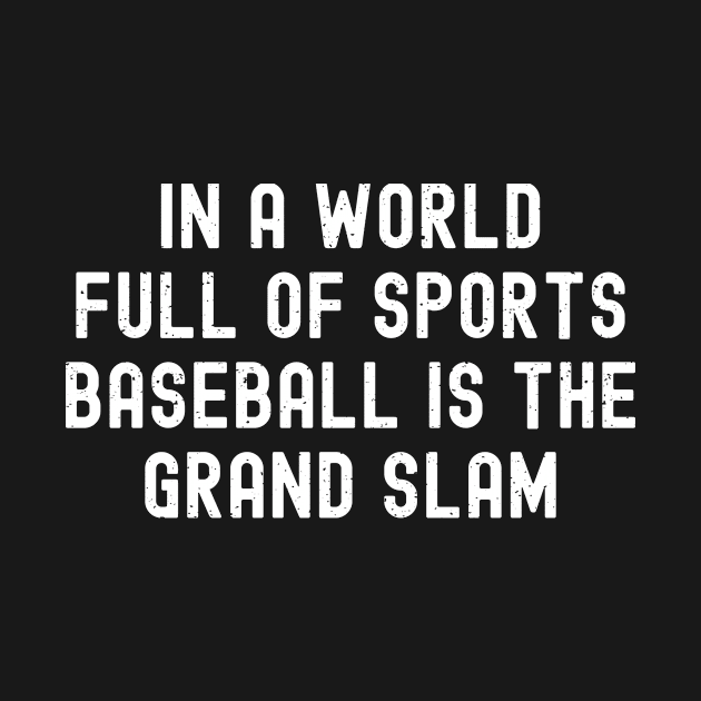 In a world full of sports, Baseball is the grand slam by trendynoize