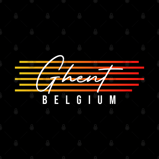 Ghent Belgium Souvenir Gift by zap