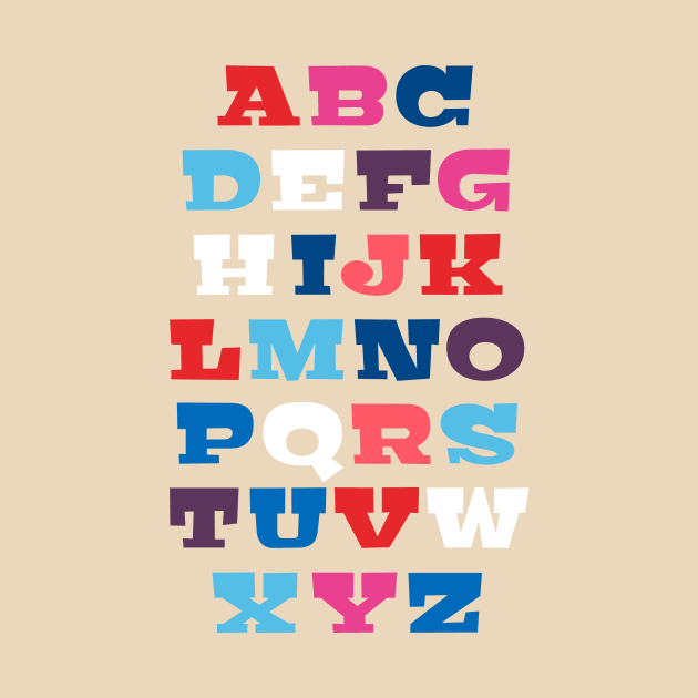 ABC alphabet - letters from A to Z by Piakolle