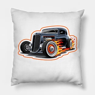 Hot Rod Car Pillow