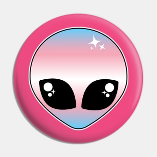 Transgender Kawaii Alien Pin