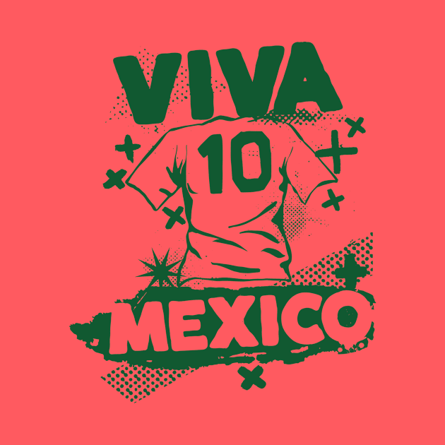 Vintage Mexican Football // Retro Grunge Mexico Soccer by SLAG_Creative