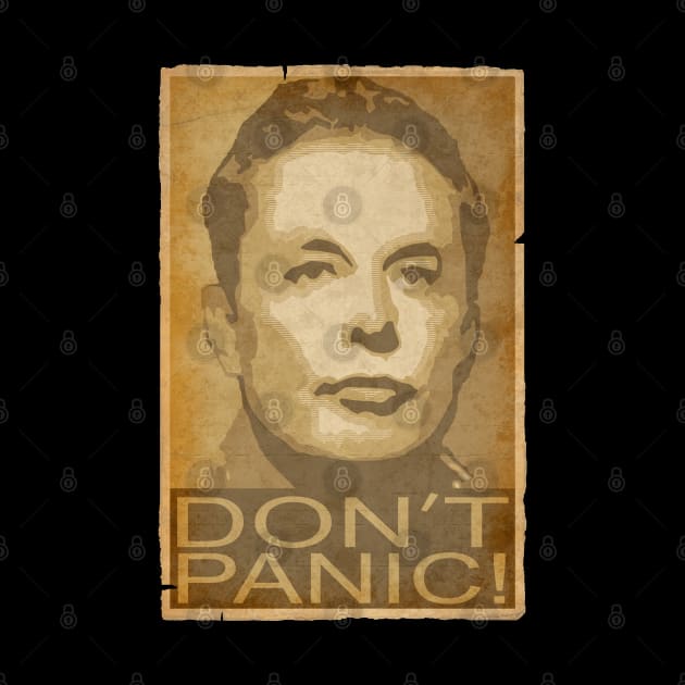 Elon Musk Musk Dont Panic by Nerd_art