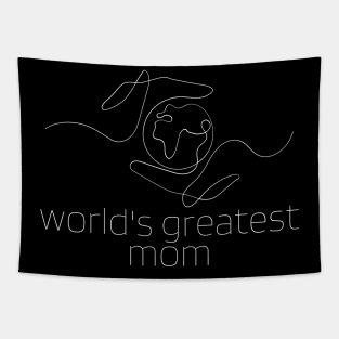 Word's Greatest Mom Tapestry