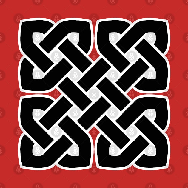 Celtic Interwoven Endless Knot Geometric Pattern 2 by taiche