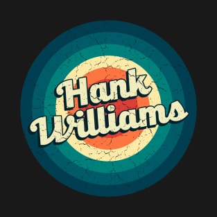 Graphic Hank Name Retro Vintage Circle T-Shirt
