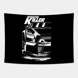 GTR 35 Monster Killer BW Tapestry