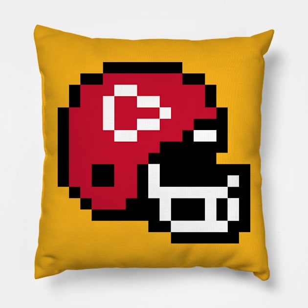 Pixel Helmet - Kansas City Pillow by The Pixel League