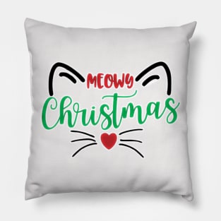 Meowy Christmas! Pillow