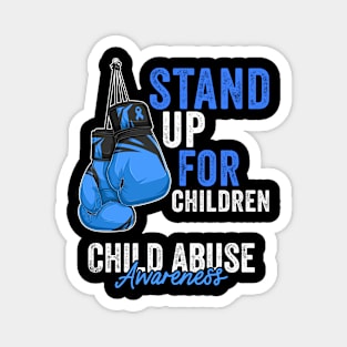 Child Abuse Prevention Awareness Month Blue Ribbon gift idea Magnet