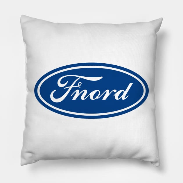 Fnord design Pillow by The Devil's Playground Show