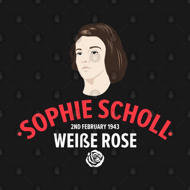 Sophie Scholl - Die weiße Rose Resistance Heroine by Boogosh