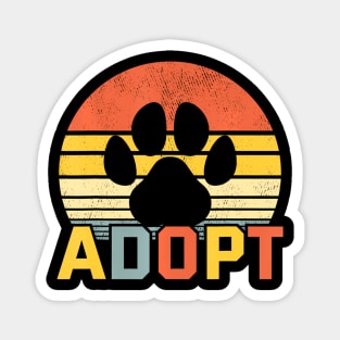 Rainbow Adopt A Dog Magnet