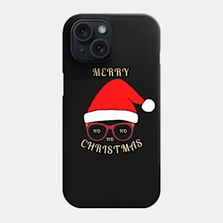 Merry Christmas ho ho ho - santa hat Phone Case