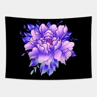 Purple Peony flower Tapestry