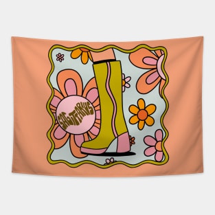 Sagittarius Groovy Boot Tapestry