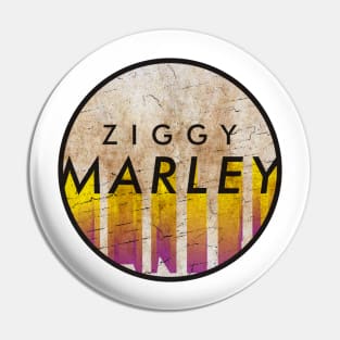 Ziggy Marley - VINTAGE YELLOW CIRCLE Pin