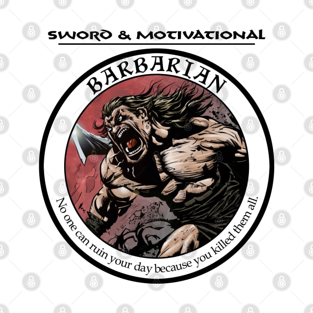 Sword and Motivational - Barbarian Light by Waag Books