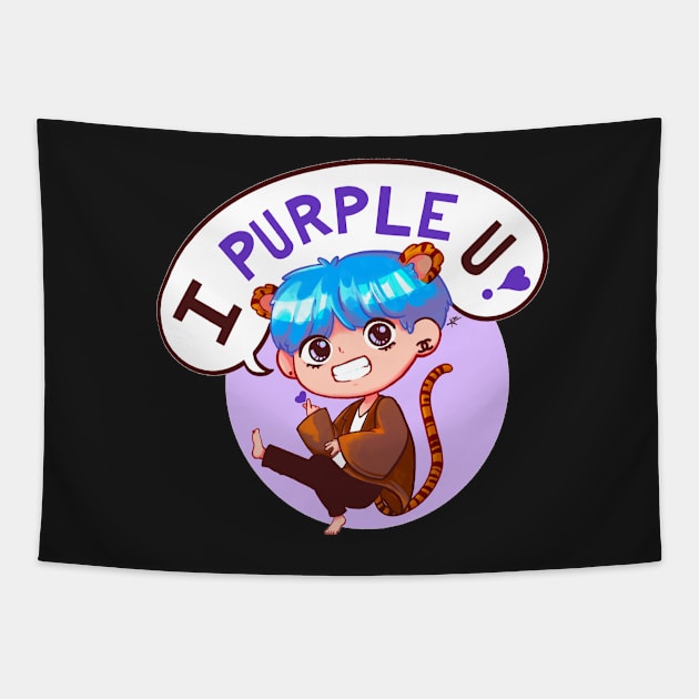 i purple you Tapestry by magicblend