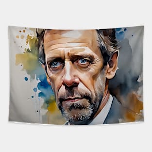 Portrait of Hugh Laurie Tapestry