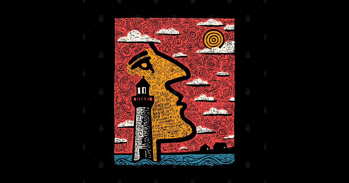 Aching Heart | Surreal Abstract Art - Yearning - Sticker | TeePublic