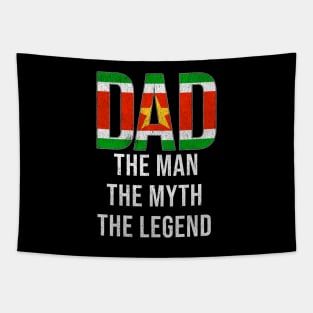 Surinamese Dad The Man The Myth The Legend - Gift for Surinamese Dad With Roots From Surinamese Tapestry