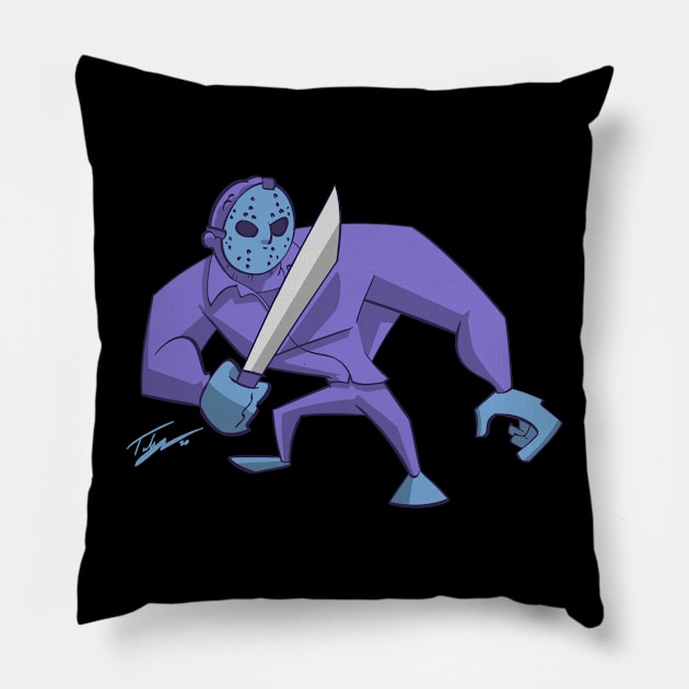 Retro Jason Pillow by Tuckerjoneson13