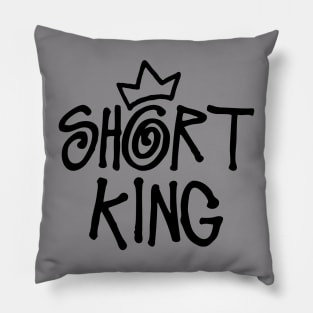Short King (black print) Pillow
