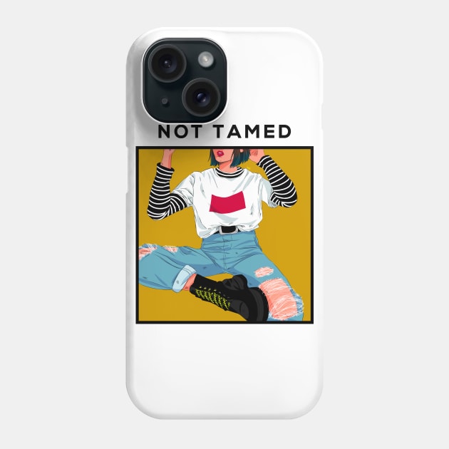 NOT TAMED Phone Case by lowercasev