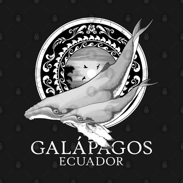 Humpback Whales Ecuador Galápagos by NicGrayTees