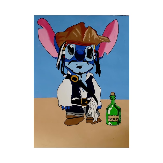 Captain Jack Stitch has his rum by Bill's Pop Art Mart