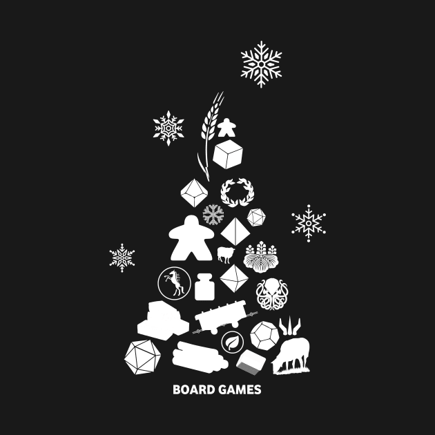 Board Game Resources Christmas Tree - Board Games Design - Gaming Art by MeepleDesign