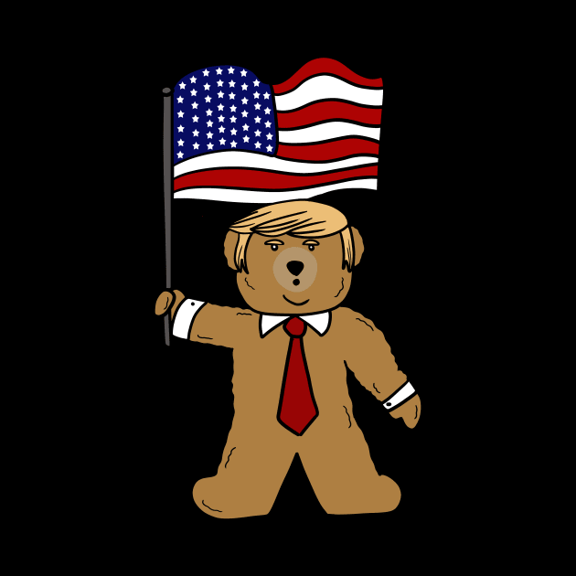 Funny Trump Bear Political by dukito