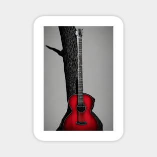 Acoustic Guitar Tree Of Life Guitar Player Nature Guitarist Magnet