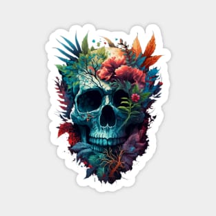 Tropical Skull Head design #2 Magnet