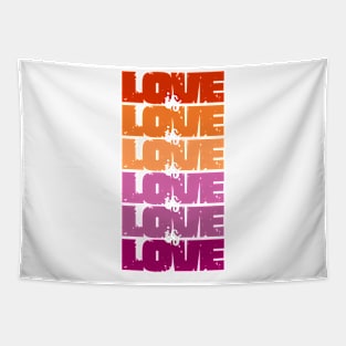 Love Is Love Lesbian Tapestry