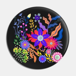 Autumn Floral Pin