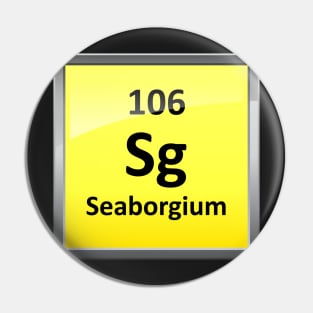 Seaborgium Periodic Table Element Symbol Pin