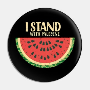 I stand with palestine Pin