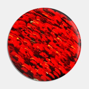 Fire - Red and Black Abstract Design Pin