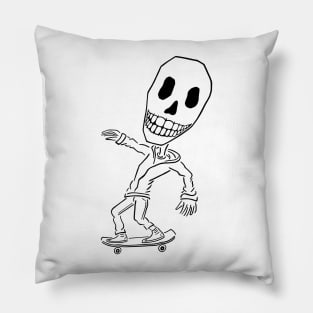 Mr. Big Skull Skater Pillow