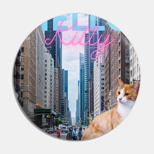 Hello Kitty in the NYC Pin by ManifestYDream