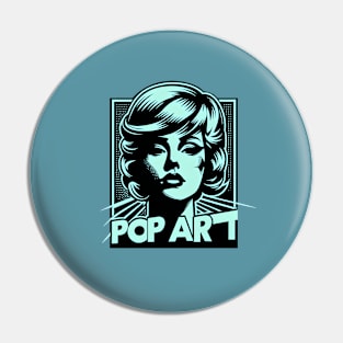 Pop Art Women series T-Shirt Pin