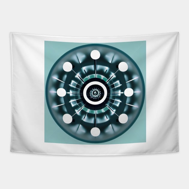 Abstract spiral Tapestry by artsyworldart