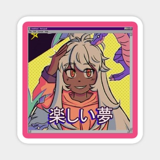 vaporwave aesthetic anime girl video game Magnet