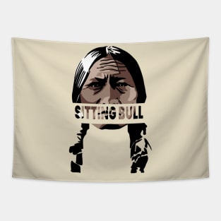 Native American Sitting Bull Street Design Tapestry